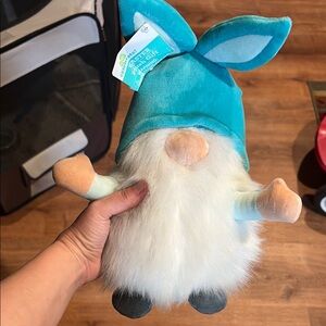 Blue and White Easter Gnome Plush